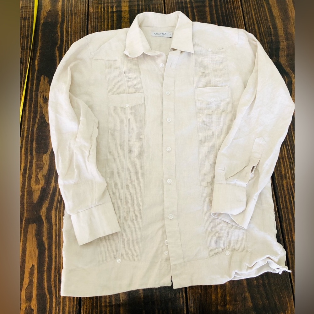 Mojito fitted Linen M cubanera